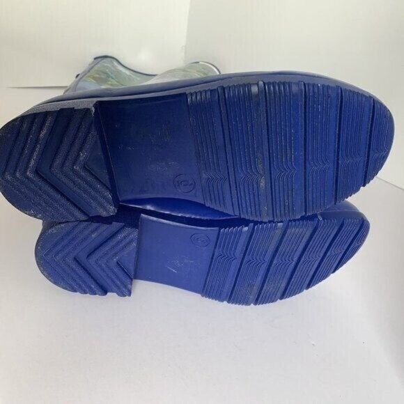 Hunter Women's Abstract Waterproof Rain Boots 6 Zip Up Outdoor Bright Statement - Picture 9 of 10